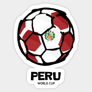 Peru Football Country Flag Sticker